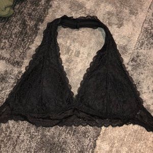 Halter lace bra